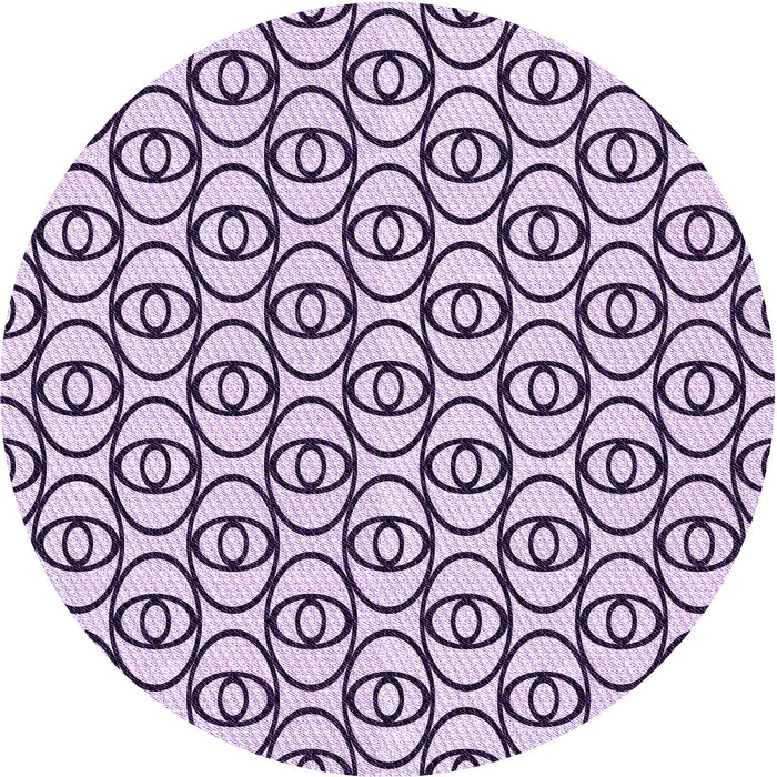 Square Patterned Purple Rug, pat1094pur