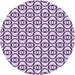 Square Machine Washable Transitional Purple Rug in a Living Room, wshpat1094pur