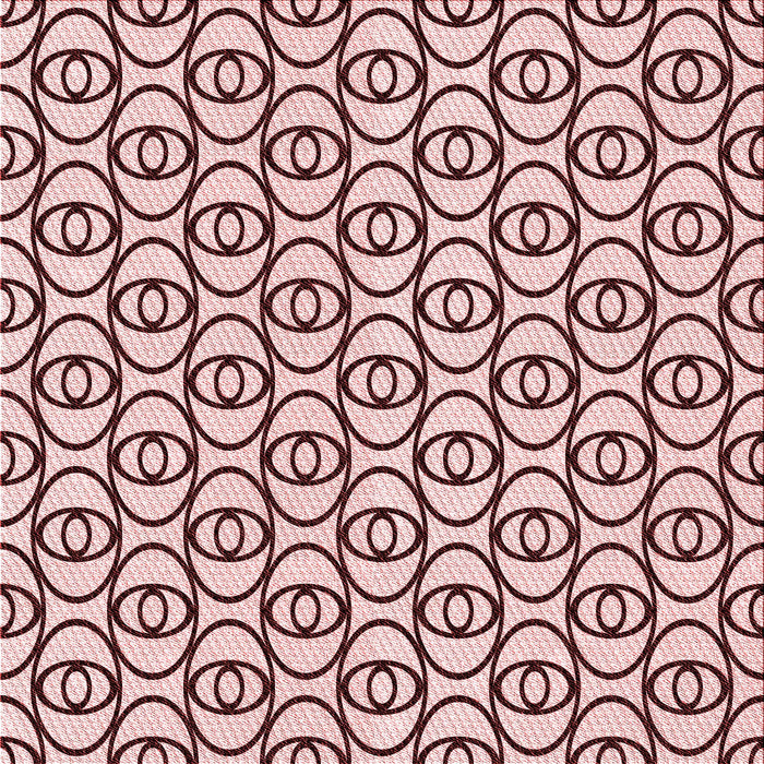 Round Patterned Brown Red Rug, pat1094rd