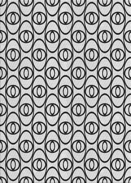 Patterned Platinum Gray Novelty Rug, pat1094