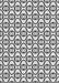 Patterned Platinum Gray Novelty Rug, pat1094