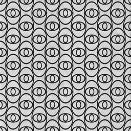 Square Patterned Platinum Gray Novelty Rug, pat1094
