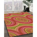 Machine Washable Transitional Orange Rug in a Family Room, wshpat1095org