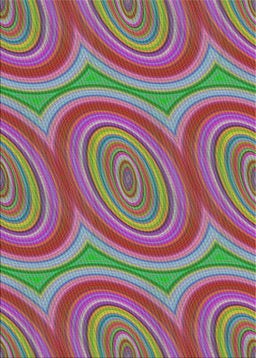 Patterned Green Modern Rug, pat1095