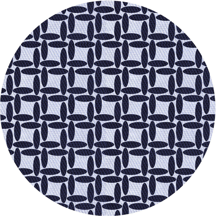 Square Machine Washable Transitional Night Blue Rug in a Living Room, wshpat1096blu