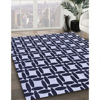 Patterned Night Blue Rug, pat1096blu