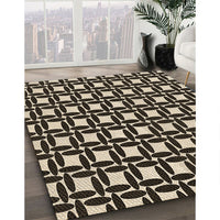 Patterned Midnight Gray Rug, pat1096brn