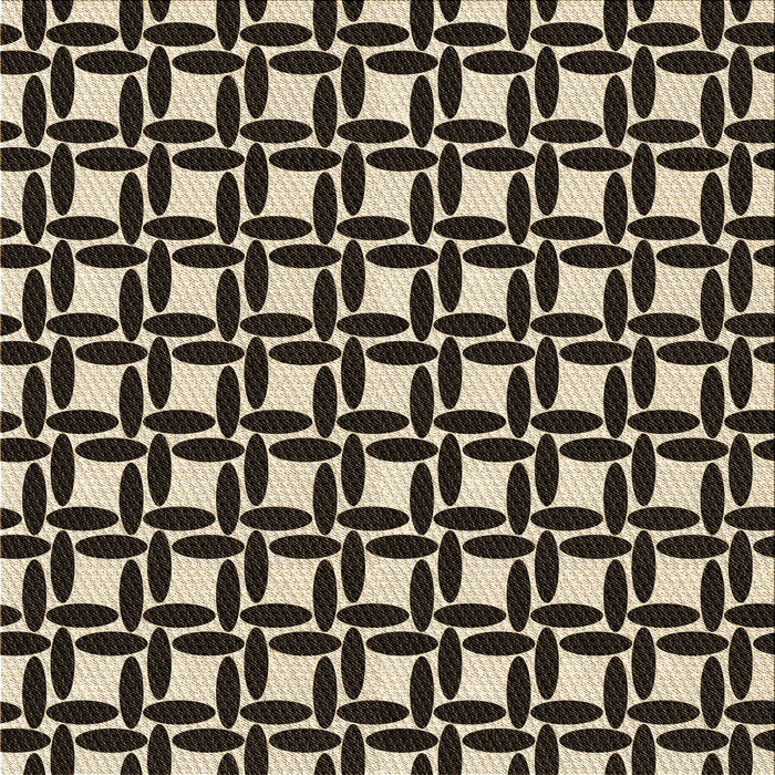 Round Patterned Midnight Gray Rug, pat1096brn