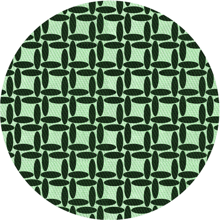Square Patterned Pastel Green Rug, pat1096grn