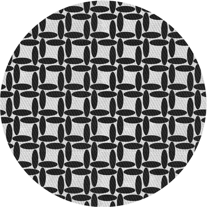 Square Machine Washable Transitional Midnight Gray Rug in a Living Room, wshpat1096gry