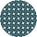 Square Machine Washable Transitional Tiffany Blue Rug in a Living Room, wshpat1096lblu