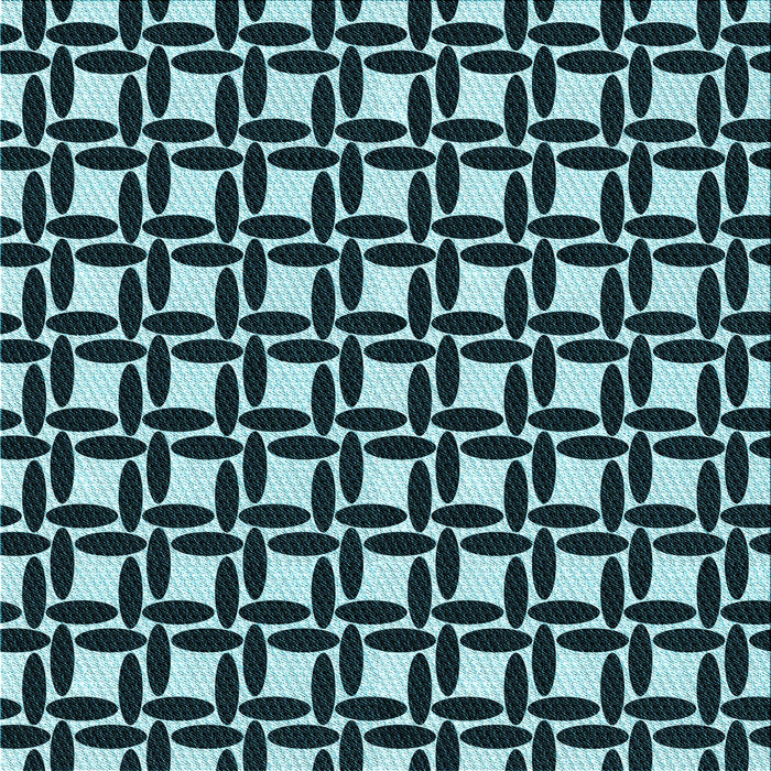 Round Patterned Tiffany Blue Rug, pat1096lblu