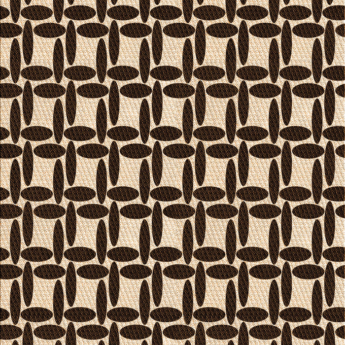 Patterned Black Brown Rug, pat1096org