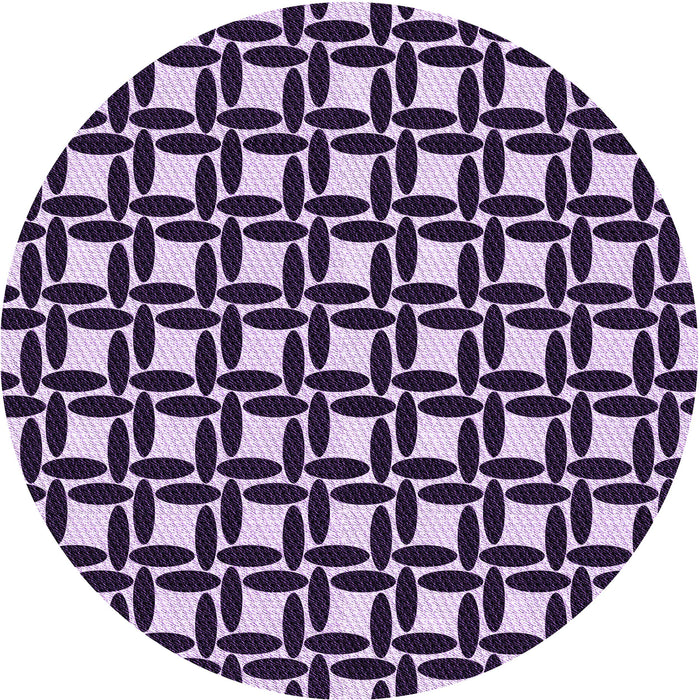 Square Machine Washable Transitional Bright Lilac Purple Rug in a Living Room, wshpat1096pur