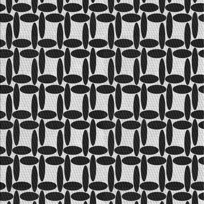 Patterned Silver Gray Novelty Rug, pat1096