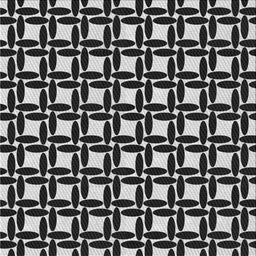 Square Patterned Silver Gray Novelty Rug, pat1096