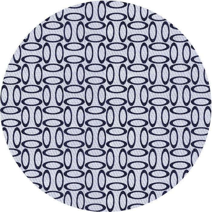 Square Patterned Lavender Blue Rug, pat1097blu