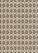 Machine Washable Transitional Vanilla Gold Rug, wshpat1097brn