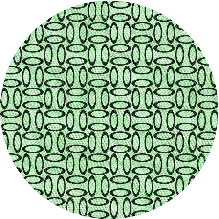 Square Patterned Mint Green Rug, pat1097grn