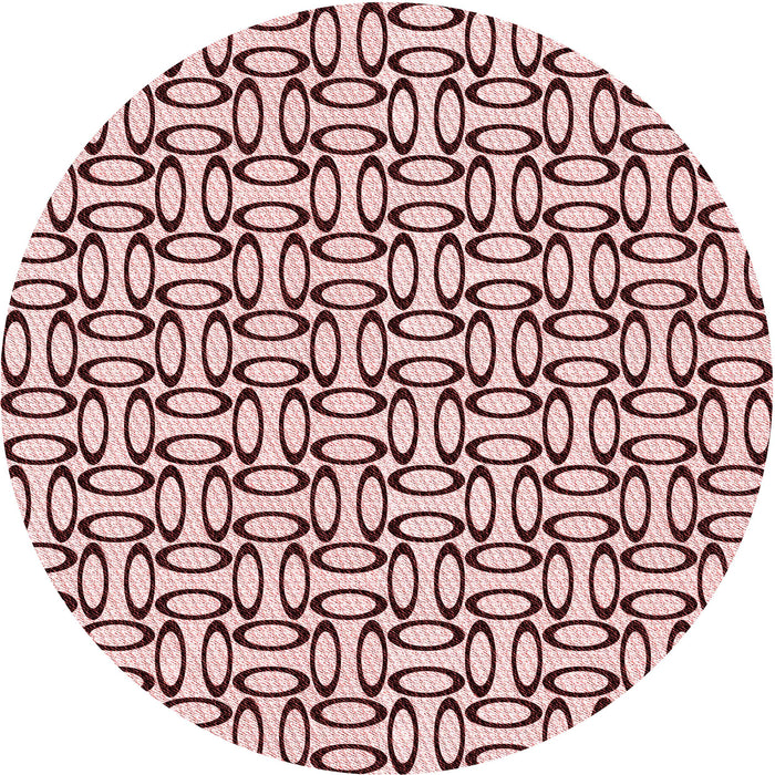 Square Patterned Brown Red Rug, pat1097rd