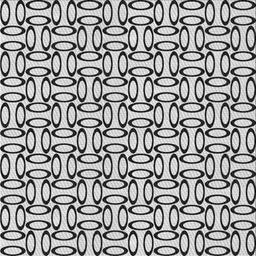 Square Patterned Platinum Gray Novelty Rug, pat1097