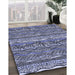 Machine Washable Transitional Blue Rug in a Family Room, wshpat1098blu