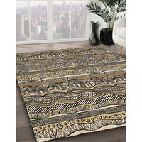 Patterned Milk Chocolate Brown Rug, pat1098brn