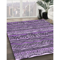 Patterned Purple Rug, pat1098pur