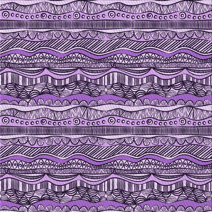 Round Machine Washable Transitional Purple Rug, wshpat1098pur