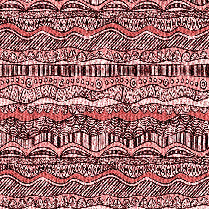 Patterned Pastel Pink Rug, pat1098rd