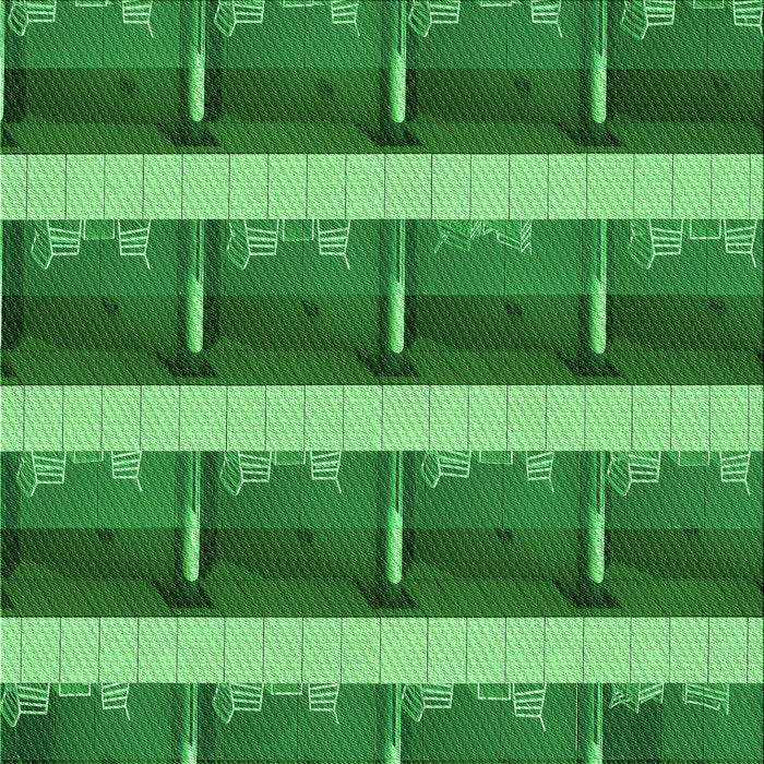 Round Machine Washable Transitional Green Rug, wshpat1099grn