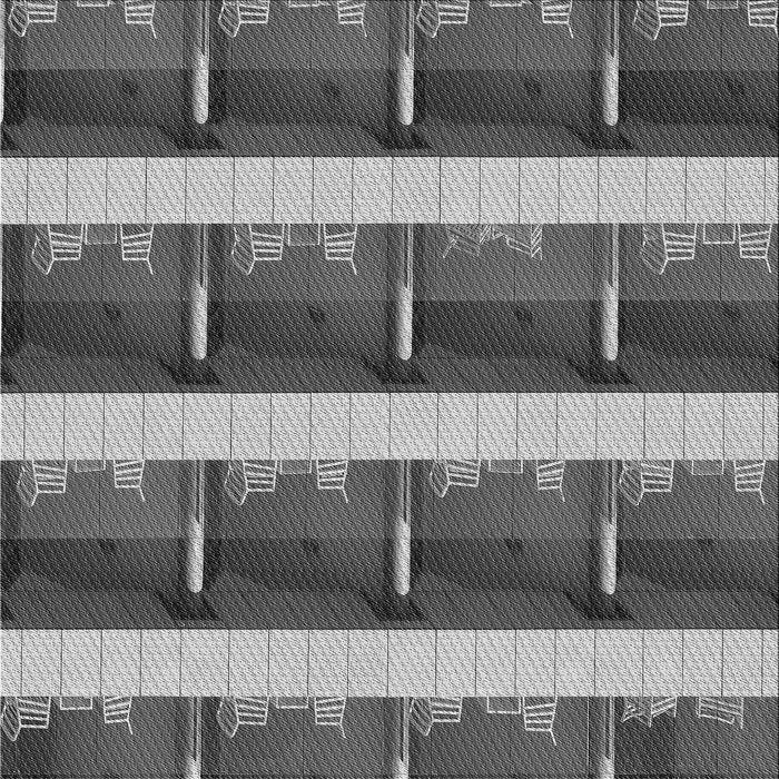 Round Patterned Dark Gray Rug, pat1099gry