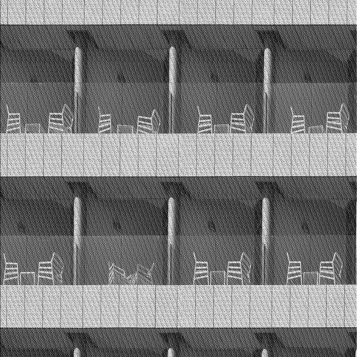 Patterned Dark Gray Rug, pat1099gry