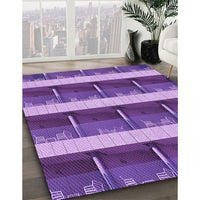 Patterned Purple Rug, pat1099pur