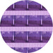 Square Machine Washable Transitional Purple Rug in a Living Room, wshpat1099pur