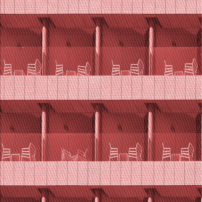 Patterned Pastel Red Pink Rug, pat1099rd