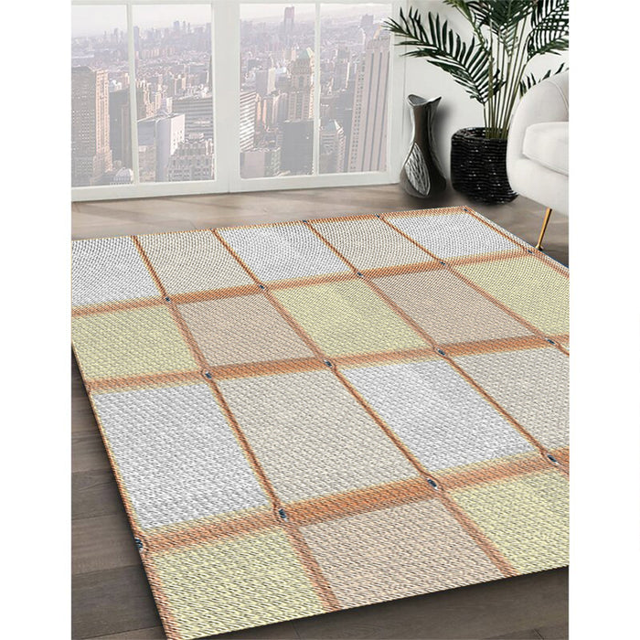 Machine Washable Transitional Champagne Beige Rug in a Family Room, wshpat10