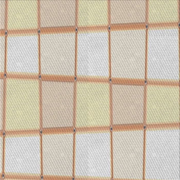 Square Patterned Champagne Beige Novelty Rug, pat10