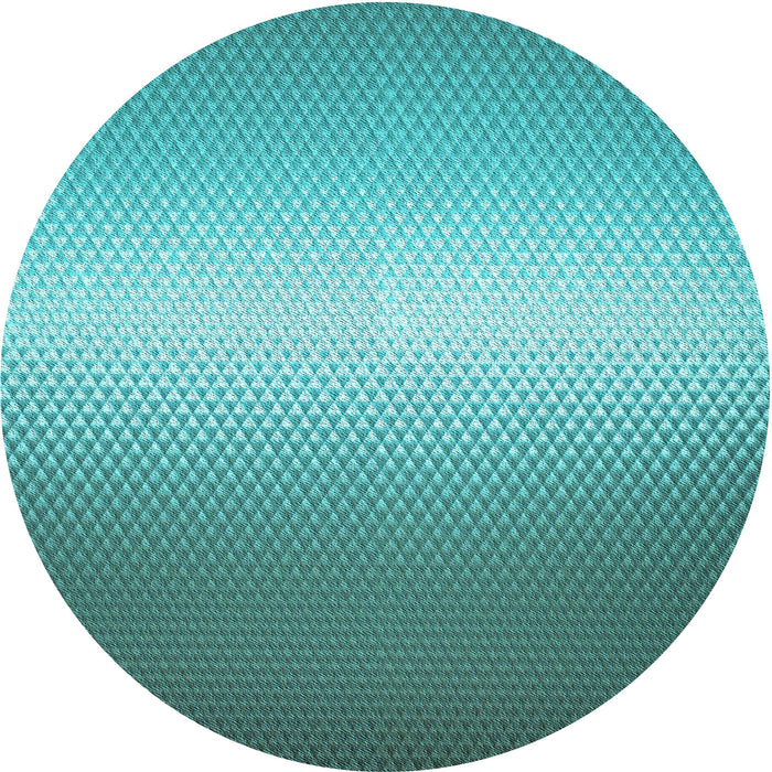 Square Patterned Dark Cyan Green Rug, pat11lblu