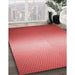 Machine Washable Transitional Red Rug in a Family Room, wshpat11rd