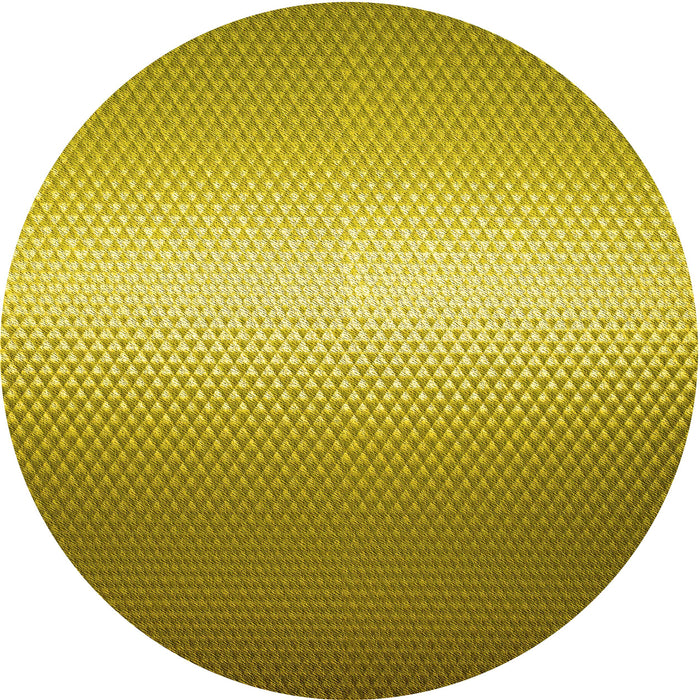 Square Patterned Dark Yellow Green Rug, pat11yw
