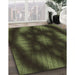 Machine Washable Transitional Fern Green Rug in a Family Room, wshpat110brn