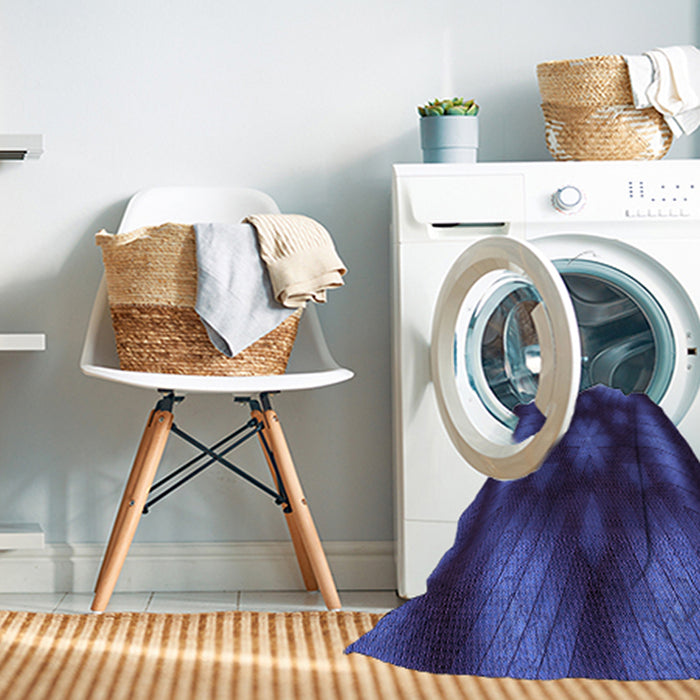 Machine Washable Transitional Midnight Blue Rug in a Washing Machine, wshpat110pur