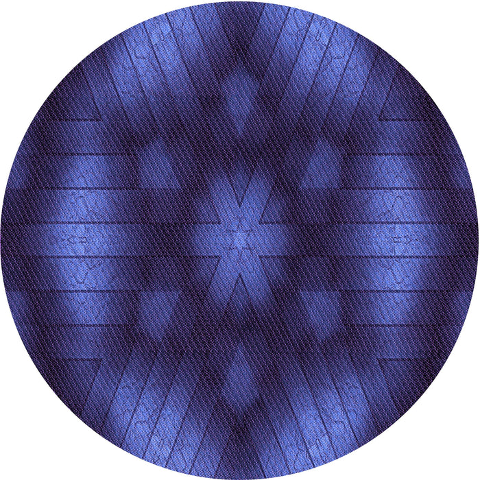 Square Machine Washable Transitional Midnight Blue Rug in a Living Room, wshpat110pur