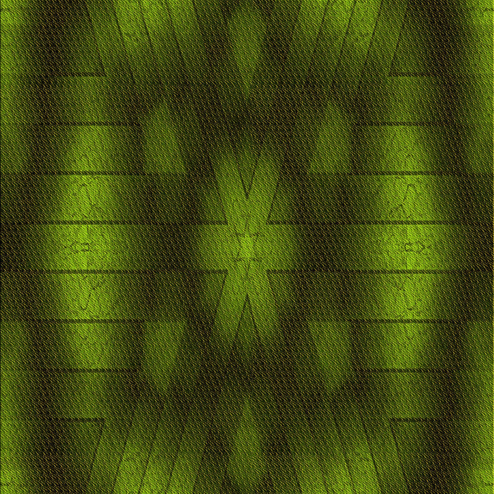 Patterned Dark Forest Green Rug, pat110yw