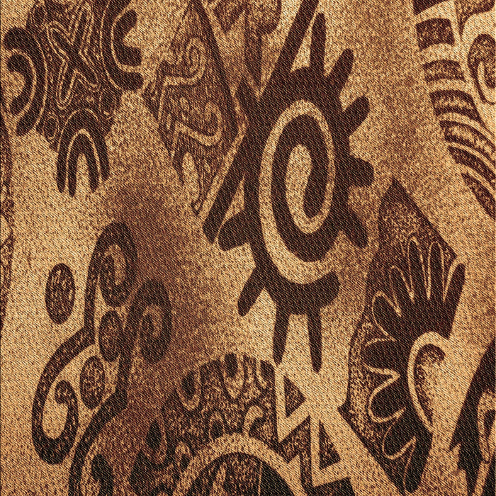 Machine Washable Transitional Orange Rug, wshpat1100brn