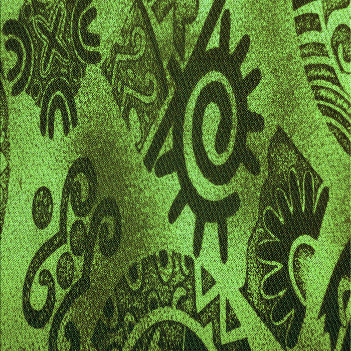 Patterned Dark Forest Green Rug, pat1100grn