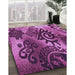 Machine Washable Transitional Crimson Purple Rug in a Family Room, wshpat1100pur