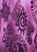 Patterned Crimson Purple Rug, pat1100pur