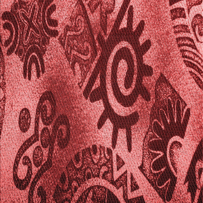 Machine Washable Transitional Red Rug, wshpat1100rd